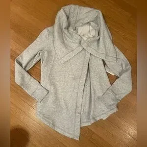Zella Sweaters Zella Asymmetrical Gray Sweatshirt Poshmark